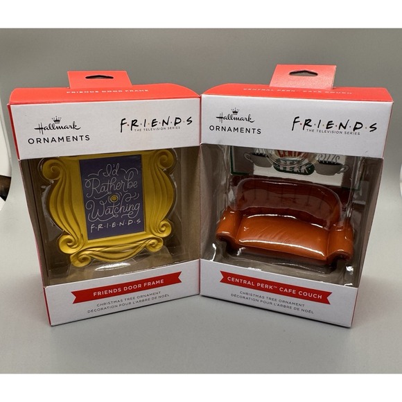 Hallmark Other - Hallmark FRIENDS Television Show Door Frame & Couch Christmas Ornament Lot NIB